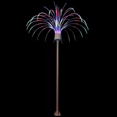 LED发光数码烟花灯 爆闪礼花灯风车灯户外防水广场公园亮化景观灯图5