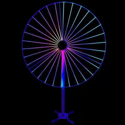 LED发光数码烟花灯 爆闪礼花灯风车灯户外防水广场公园亮化景观灯图3