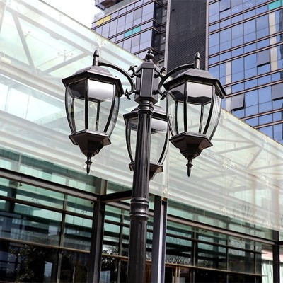 超亮led照明户外灯双头欧式庭院灯新农村室外花园路灯罩庭院灯图4