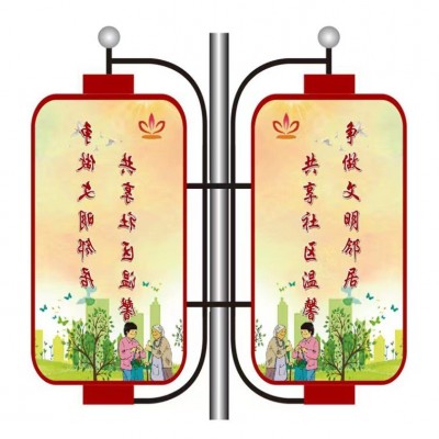 厂家直销路灯杆灯箱路灯杆道旗灯箱路灯杆造型灯箱路灯杆广告牌图5