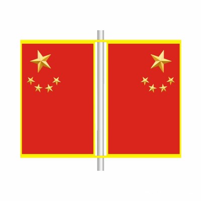 厂家批发户外路灯国旗灯箱led灯箱发光双面国庆节景观灯国旗灯箱图3