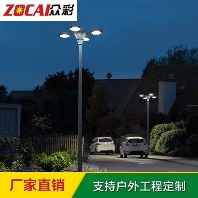 厂家直销太阳能路灯led四叶草3米庭院灯小区花园新款户外照明灯图4