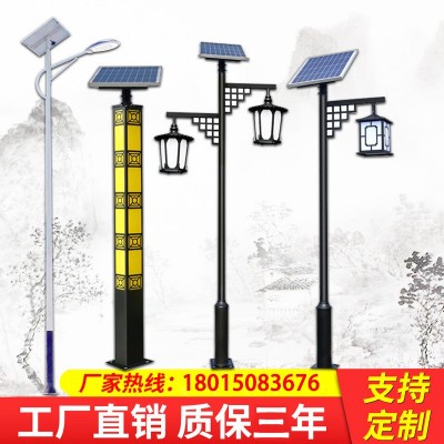 太阳能庭院灯防水仿古中式景观灯院子别墅花园灯3米3.5米仿古灯笼图4