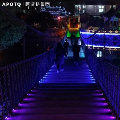 网红led户外太阳能步道灯公园栈道灯地埋灯512外控七彩感应侧发光道钉灯图2