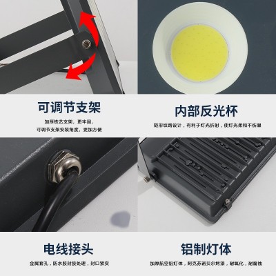 LED投光灯防水户外 球场灯 广场灯聚光灯100W200W 300W 400W 600W图3