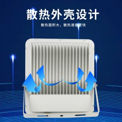 跨境 led透镜投光大灯 新农村家用照明大功率防水高亮户外泛光灯图4