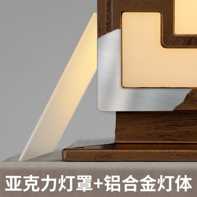 太阳能柱头灯户外中式庭院景观灯围墙花园别墅大门家用过道门柱灯图4