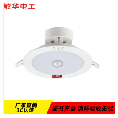敏华电器自电应急灯 人体感应4寸塑料筒灯M-ZLZD-E8W1159图4