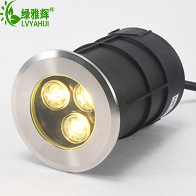 led户外埋地灯3W304不锈钢防水LED水下埋地灯泳池灯投射灯水底灯图2