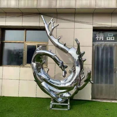 六安雾森设备 贺鑫 不锈钢雕塑灯 不锈钢管雕塑 玉溪南京不锈钢雕塑厂图4