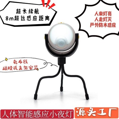 无线智能人体感应小夜灯起夜家用卧室过道led充电式楼道走廊壁灯图2
