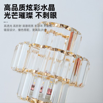 轻奢水晶台灯简约新款浪漫装饰客厅书房灯创意时尚卧室床头灯具图3