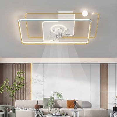客厅灯现代简约大气led吸顶灯卧室主大灯灯具全屋套餐组合风扇灯图2