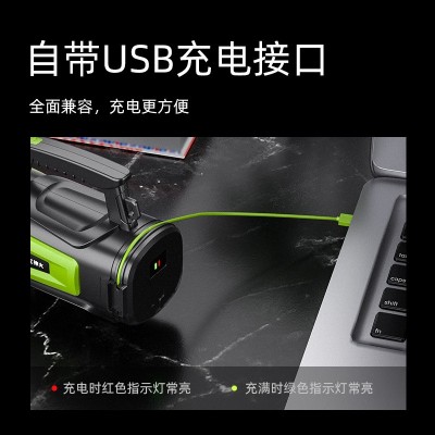 神火跨境M15-X户外多功能手提远射强光手电筒led探照灯图3