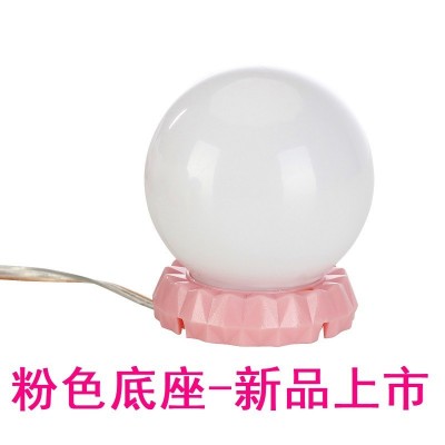 LED镜前灯泡化妆梳妆台灯补光吸盘便携无线卫生间照明圆形免安装图3
