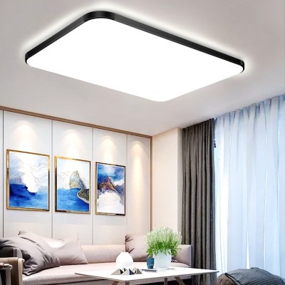 长方形超薄LED吸顶灯客厅办公室家装灯具卧室灯现代简约 餐厅吊灯图2