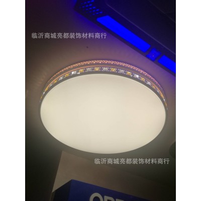 20新款侧发光50cmLED圆形卧室灯led简约创意客厅灯房间锦绣07批发图5