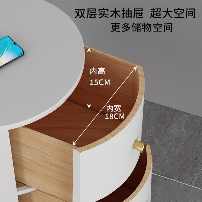 网红落地灯客厅沙发旁边几卧室床头柜置物轻奢高级感充电台灯一体图3