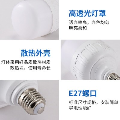 节能灯泡led照明高亮螺口E27球泡灯防水大功率低压灯图4