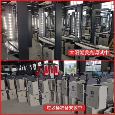 汉鼎广告 太阳能滚动广告灯箱 户外环卫果皮回收箱垃圾箱广告牌图5