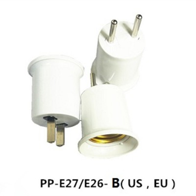 厂家供应E27螺口灯座转换灯头插头美规欧规转E27/E26认证产品图4