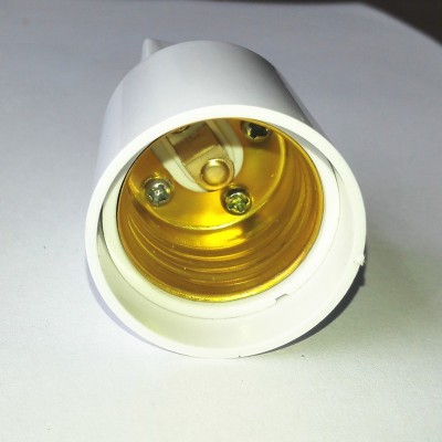 厂家供应E27螺口灯座转换灯头插头美规欧规转E27/E26认证产品图2