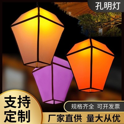 羊皮灯笼户外防水防晒广告装饰节日酒店婚礼装饰中式仿古铁艺灯笼图2