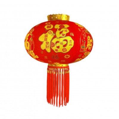 大红满图植绒灯笼节日乔迁结婚户外春节新年阳台大门别墅植绒灯笼图5
