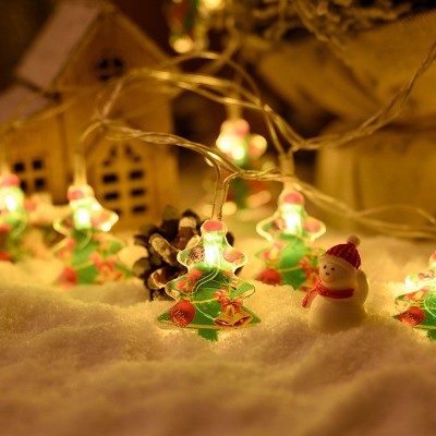 2022新款led圣诞灯串圣诞老人节日彩灯圣诞树装饰灯串雪人装饰灯