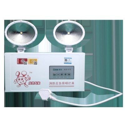 劳士自电自控220V双头消防应急灯 壁挂式双头应急高亮消防照明灯图5