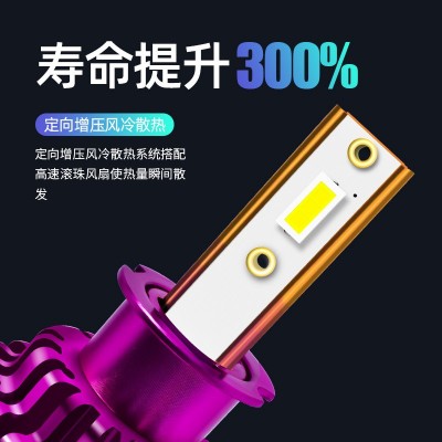 工厂直供跨境led汽车大灯 大功率前大灯超亮远近光大功率改装车灯图2