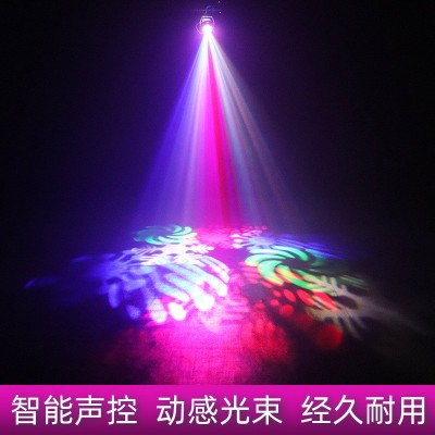 KTV闪光灯声控激光图案灯歌厅酒吧七彩旋转灯包房效果灯舞台灯光图3