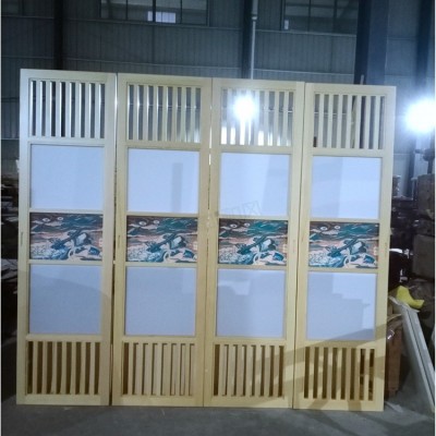 实木花格门定制隔断镂空吊轨门格栅木雕仿古门窗手工榫卯玄关屏风图4