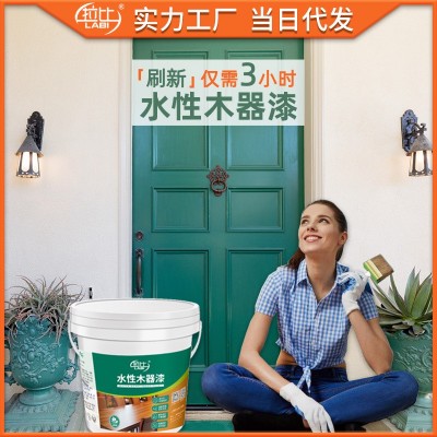 拉比净味环保实木清漆家具漆油漆 家具改色翻新环保水性漆 木器漆图2