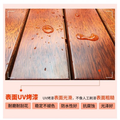 拼花木地板菠萝格户外阳台庭院露台防水防腐木菠萝格拼接实木地板图3