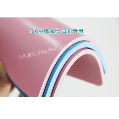 厂家直发健身房学校塑胶地板 3.5mm5mm加厚多规格PVC舞蹈专用地胶图2