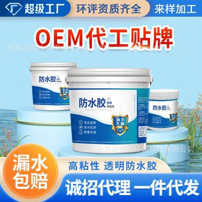 透明防水胶卫生间免砸砖补漏材料浴室外墙专用防水涂料厕所 堵漏王图2