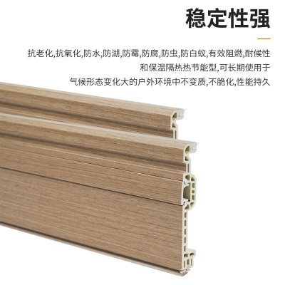 PVC踢脚线竹木纤维地脚线竹炭工程款木塑地脚线地板配件厂家批发图4