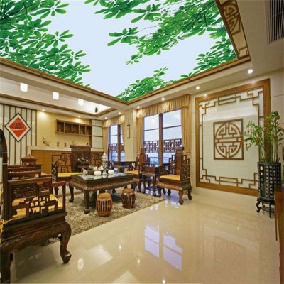批发高清uv软膜喷绘无边框卡布广告灯箱专用透光材料软膜天花图4