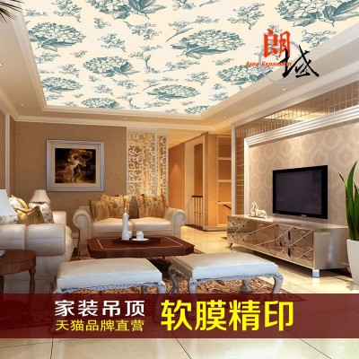 批发高清uv软膜喷绘无边框卡布广告灯箱专用透光材料软膜天花图3