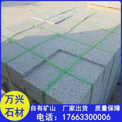 火烧面芝麻灰地铺砖 广场人行道花岗岩火烧板 芝麻灰荔枝面干挂板图4