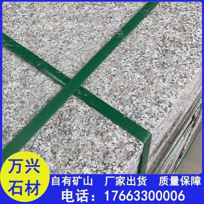 火烧面芝麻灰地铺砖 广场人行道花岗岩火烧板 芝麻灰荔枝面干挂板图2