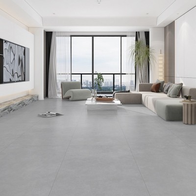 微水泥瓷砖800x800客厅地板砖侘寂风600x1200素色奶白卫生间墙砖图4