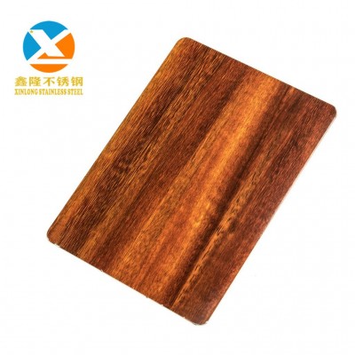 201转印木纹.不锈钢板定制 304不锈钢转印木纹厨房门房间门装饰板图2