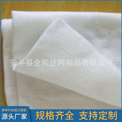 工厂货源聚酯土工布白色工程布透水无纺布涤纶短丝公路养护土工布图2