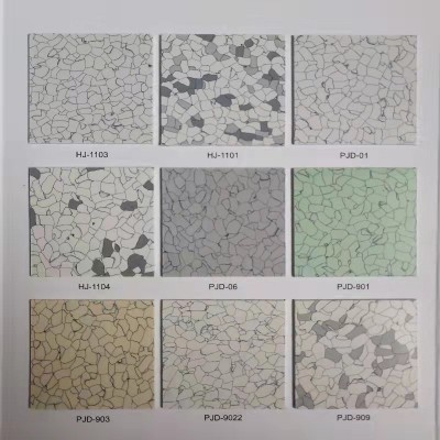 同质透心PVC地板防静电地板卷材防滑PVC地板革商用华静同透地胶图2