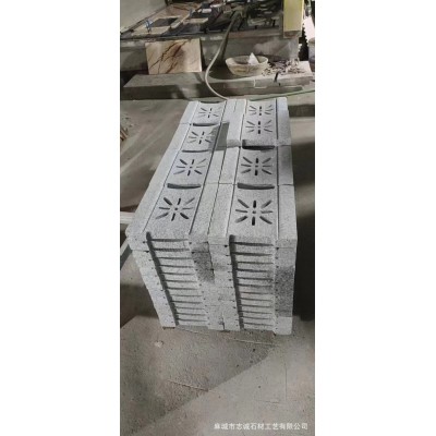 石材花岗岩大理石芝麻白芝麻灰流水槽水漏雕刻盲道盲点异形加工图4