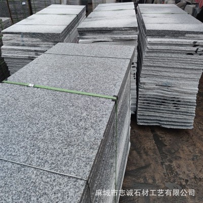 天然花岗岩大理石石材芝麻白芝麻灰火烧面荔枝面光面地铺路沿石图4