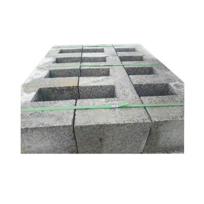 花岗岩水篦子石板 市政道路铺路用漏水石钻孔排水五莲花工程板厂图5