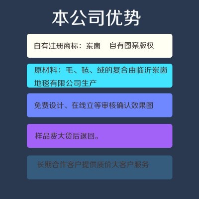 仿羊绒红地毯客订广告地垫脚垫舞台垫客厅进门喜庆代批发跨境地暖图4